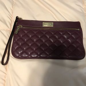 Super cute Michael Kors burgundy clutch!